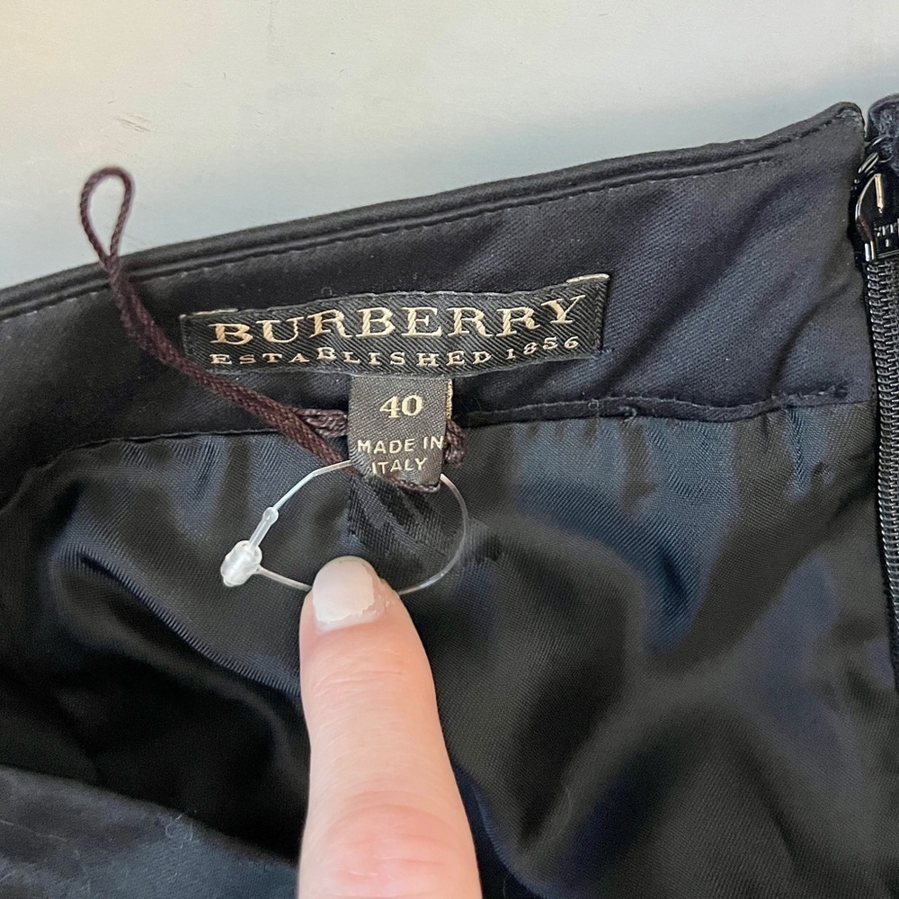 Burberry Black Office Cargo Pencil Skirt NWOT 40 - Picture 8 of 10